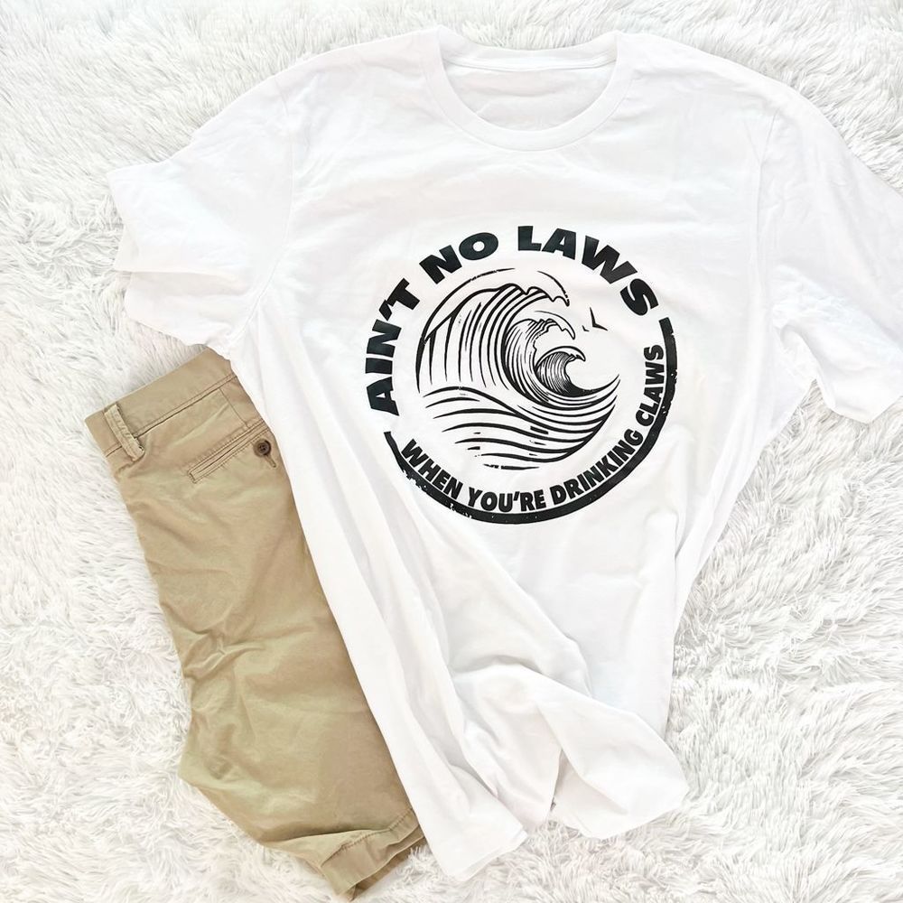 White Unisex Tee, Sz XL